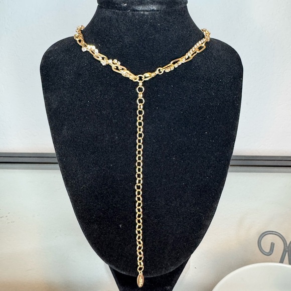 NWT Ettika Double Interlocking Gold Chain Link Necklace - Picture 6 of 6